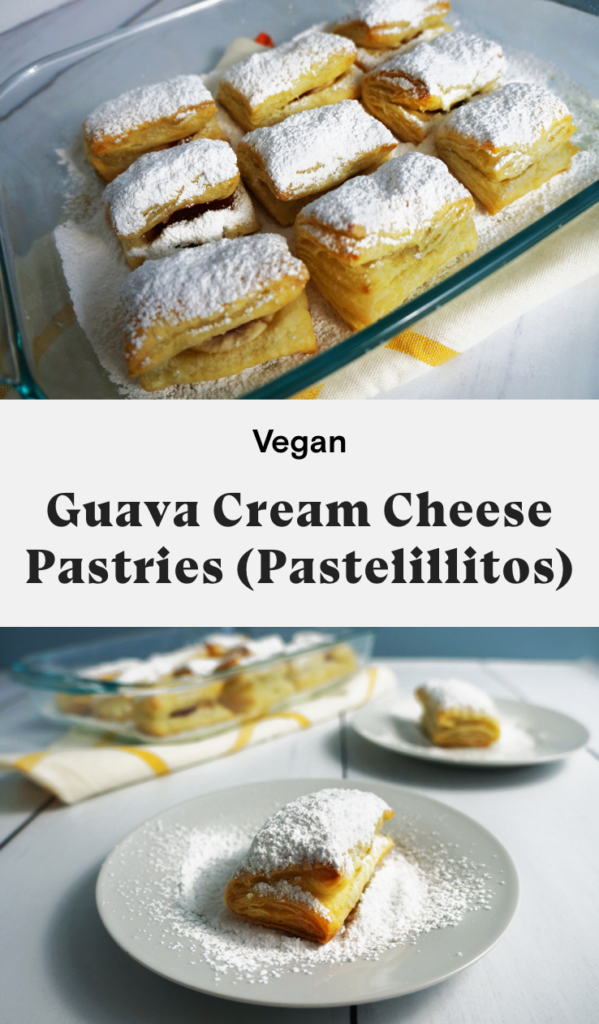 Vegan guava cream cheese pastries (pastelillitos)