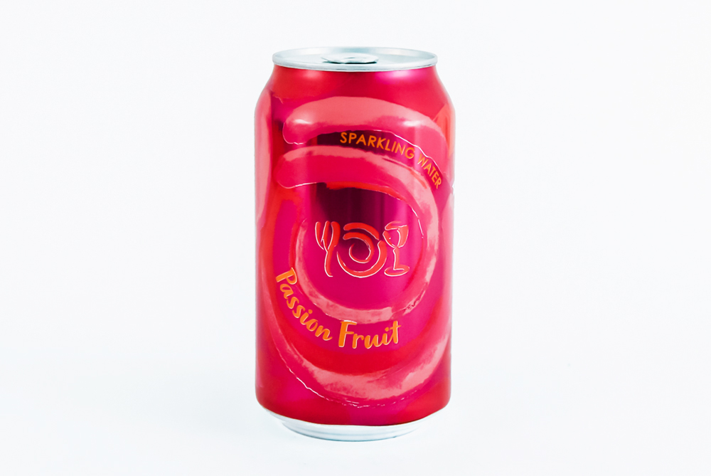 Can of Wegmans Sparkling Water flavor Passion Fruit 