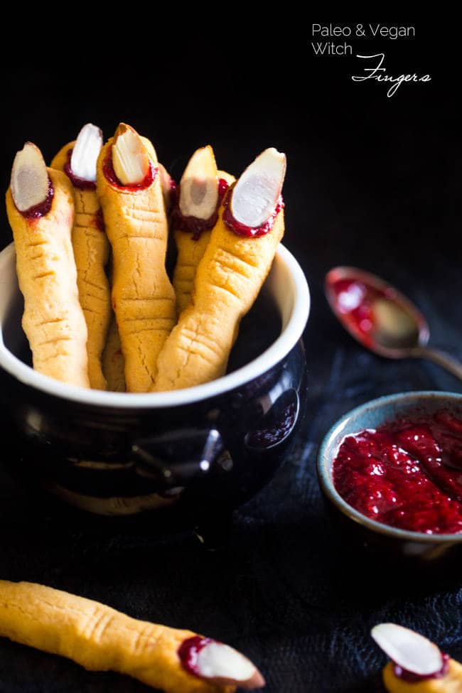 Paleo Witch Finger Cookies (Gluten-Free, Paleo) from Food Faith Fitness 