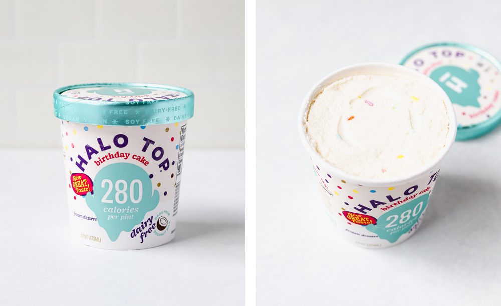 Dairy free halo top ice cream birthday cake flavor