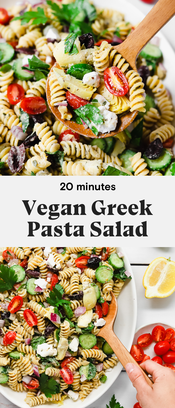 Vegan Greek Pasta Salad – Daughter of Seitan